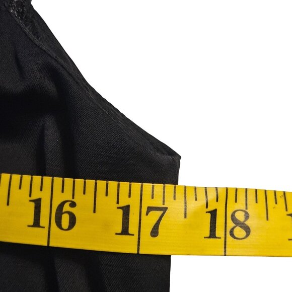 VTG Banana Republic Black 8 Mini Dress Viscose Wool Blend LBD Businesscore Chic - Picture 5 of 11